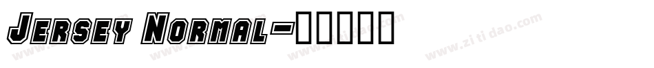 Jersey Normal字体转换